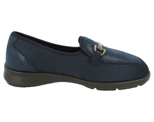 Ladies Navy Extra Width.